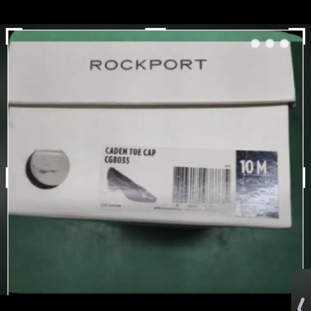 Rockport Caden Toe Cap Pumps in Merlot Color.